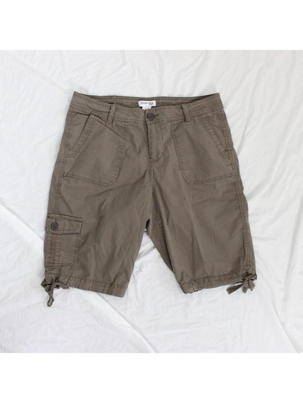 St. John's Bay brown Bermuda cargo shorts Size: 10